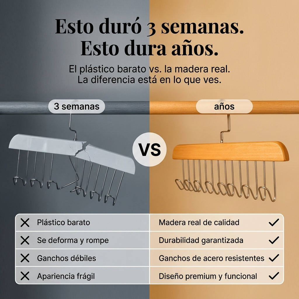 Closet 360® x2 PERCHERO DE MADERA - id21636 — vista 2
